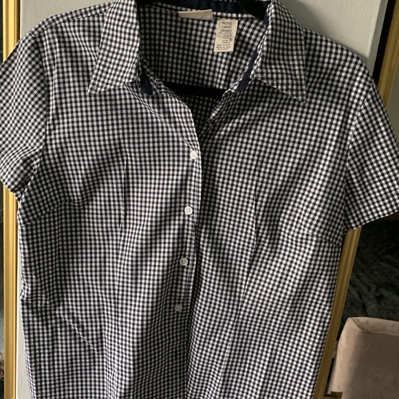 PL b/w checked short sleeve Button up shirt - Picture 6 of 6